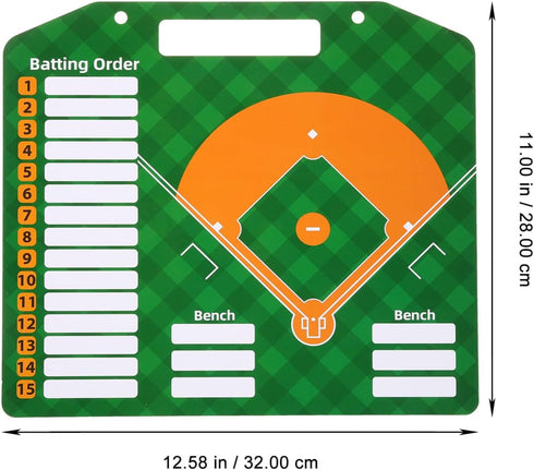 1set Yardwe Sports Baseball Training Board Portable Dry Erase Clipboard for Lightweight for Baseball Practice