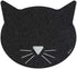 ORE Pet Black Cat Face Recycled Rubber Pet Placemat, 1 Pack