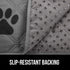 Gorilla Grip 100% Waterproof Dog Blanket, Pet Friendly Washable Couch Cushion Bed Protector Cover (30x70, Paw)