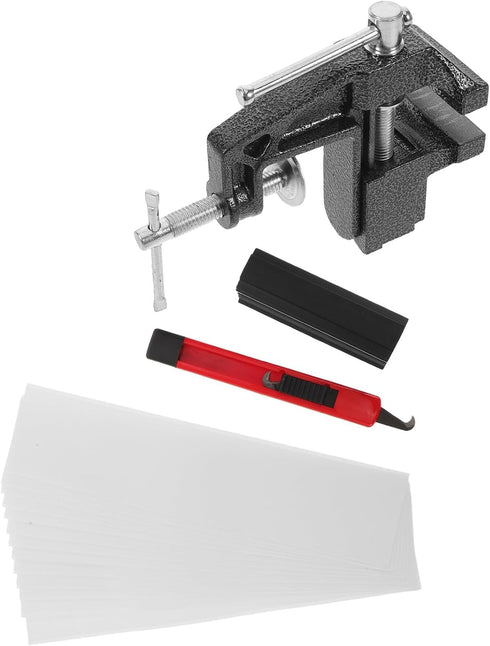 POPETPOP 4pcs Golf Grip Installation Tool Set with Mini Table Vise, Rubber