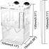 Senzeal Aquarium Fish Breeder Box, Plastic Isolation Breeding Box for Baby Fish, Shrimp, Clownfish, Guppy