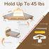 45LBS 3 Cat Wall Shelves with Non-Slips Steps, Space-Saving Mounted Cats Walls Furniture & Shelf with Washable Cushion