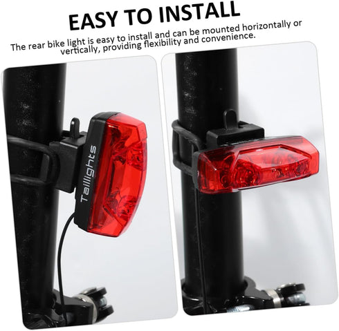 5pcs HANABASS Bike Tail Light Led Rear Light for Night -Brightness Reflector Accessory Engineering Compact Fit