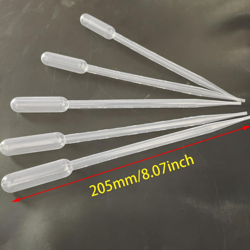 5 Pack 5ml Aquarium Test Dropper, Mini Fish Bowl Feeder Pipettes for Baby Brine Shrimp Eggs Transfer