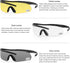 xaegistac Tactical Shooting Glasses - High Impact Eye Protection with 3 Interchangeable Lenses
