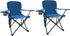 2PCS Folding Camping Collapsible Chairs Heavy Duty Lawn Chair with Cooler Bag,