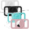 4 Pack Waterproof AirTag Dog Collar Holder, Silicone Hidden Loop for Apple AirTag Tracker (Cyan, White, Black, Pink)