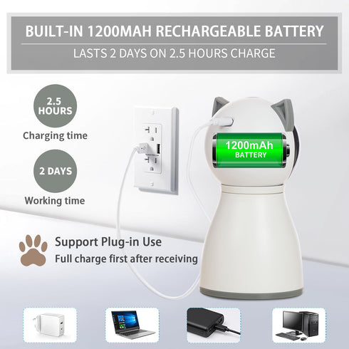 YVE LIFE 4th Laser Cat Toys for Indoor Cats,The Generation Real Random Trajectory Motion Activated Rechargeable