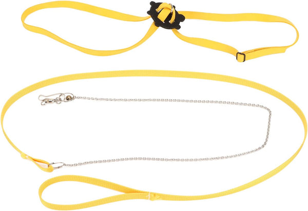 Harness Leash for Small Pets - Pet Tortoise Leash Walking Rope for Outdoor Training, Available in Yellow.