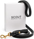Scout Supply Classic Leather Dog Leash, Strong Heavy Duty Thick Full Grain Leather, Waterproof Brass Hardware
