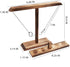 hdpiwka 2-Peg Set Wooden Ring Toss Game - Classic Tossing | Handmade Halloween Games & Thanksgiving Entertainment