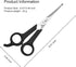 Jaasuee Set Trimming, Pet Grooming Scissors for Body & Facial Durable Stainless Steel Blades with Rounded Tips