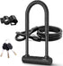 Heavy Duty Bike U Lock, 12 Ton Shear, 20mm Anti-Theft Silicone Covered Lock with 4ft Steel Cable