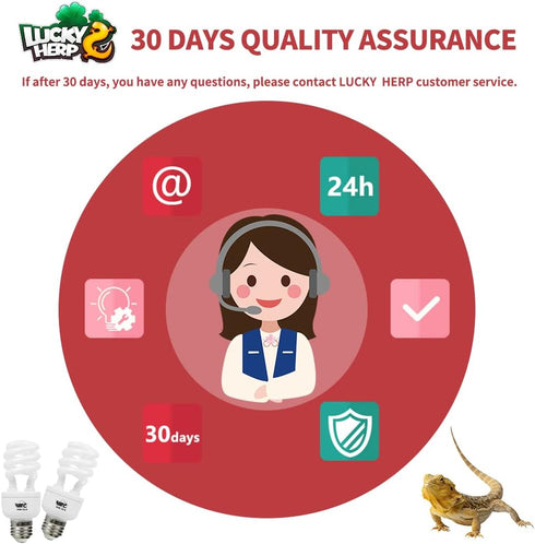 LUCKY HERP 13W UVB 15.0 Intense UVA UVB Compact Fluorescent Lamp - Desert Terrarium Light Bulb for Reptile and Amphibian