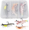 Genrico Shrimp Lures Set for | Realistic and Vibrant PVC Swimbait | Artificial