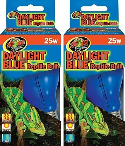 Zoo Med Daylight Blue Reptile Bulb, Set of 2, 25 Watts