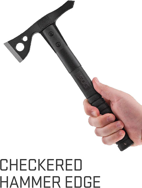 SOG FastHawk, Lighter, Faster Throwing Hatchet, Tactical Axe for Camping and Competition Throwing
