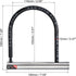 PATIKIL Bike U Lock 2 Pack, Anti Theft Bicycle Lock with 2 Keys, High-Security Zinc Alloy