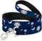 Dog Leash 4 Feet Long South Carolina Flags Scattered 1.0 Inch Wide