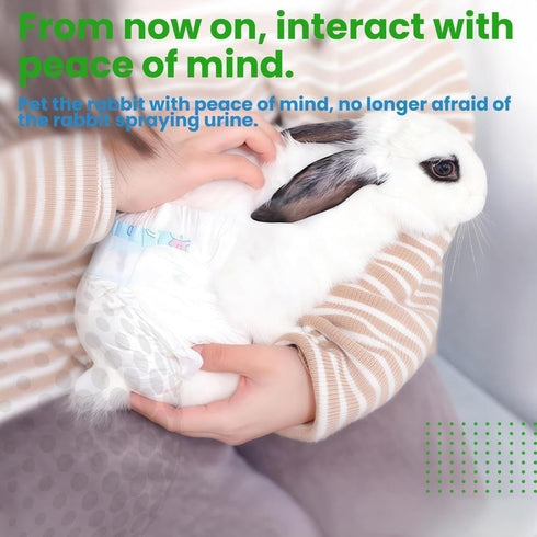 Generic (1 Package/Trial Set, (1 Package/Trial Set, (Recommended 2-5 lbs) Leakproof Rabbit Diapers Disposable Bunny Pet