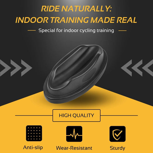 Flexzion Front Wheel Riser for Indoor Turbo Trainer, Heavy Duty Sturdy Molded Plastic Bicycle Stabilizing Leveling Block Support for Bike Stationary Resistance Trainers Training Exercises by Flexzion