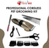 Dr. Swag Fit Professional Cordless Pet Grooming Kit, USB Rechargeable Low Noise Clipper with Detachable Blade