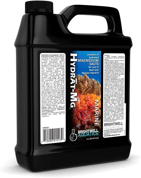 Brightwell Aquatics Hydrat-MG - 2-L Hydrated Magnesium Salt Solution for Marine Aquarium Use