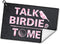 Talk Birdie to Me Funny Pink Polyester and Cotton Blend Golf Towel, Golf Accessories for Women