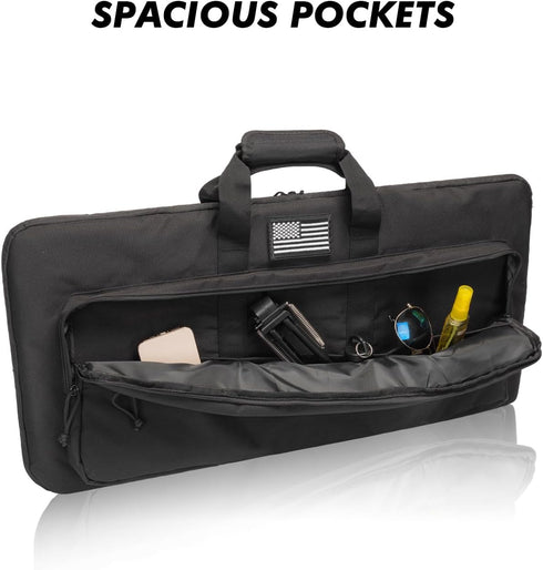 28/32 inch Soft Rifle Case, Short Rifle Bag Gun Case Lightweight, Small Shotgun Bag with Adjustable Shoulder Strap