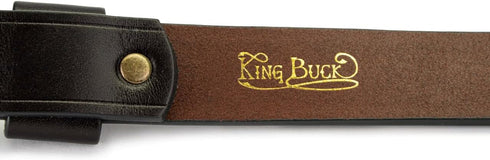 King Buck Premium Leather D Ring Dog Collar, L/XL