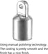 TINGZHIGO Bimini Top Eye End Cap for 1 inch (25mm) OD Round Tubing with L Shape Hex Allen Wrench (2 Packs)