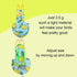 80 Inch VANFAVORI Bird Diaper Harness Flight Suit Clothes with Flying Leash for Parrots Cockatiel Pet Bird, Lemon