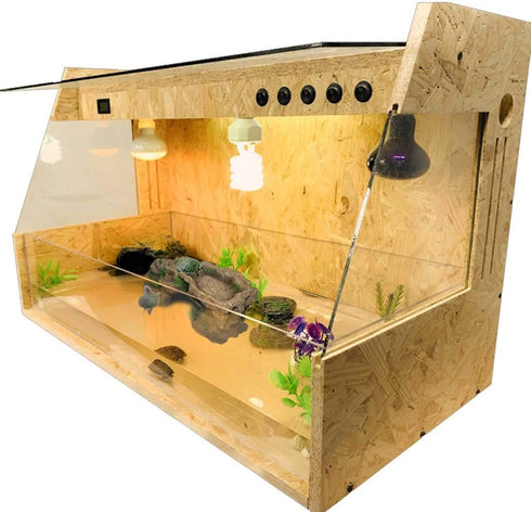PINVNBY Turtle Basking Platform, Tortoise Resin Dock, Floating Ledge Aquarium Decoration for Reptiles