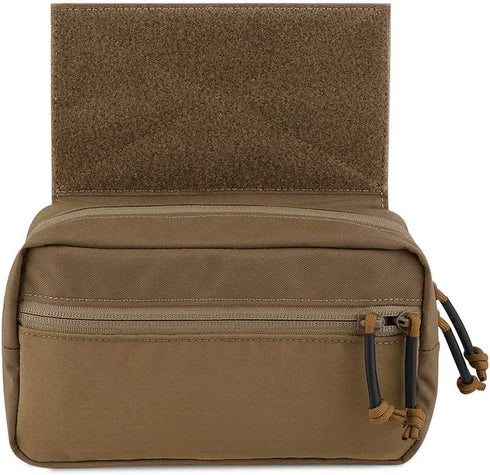 KRYDEX Tactical Drop Pouch, Sub Abdominal Carrying Kit Bag, Tactical Fanny Pack with Hook and Loop Panel