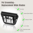 5FW Wide Blades for Dog Grooming, Compatible with Andis, Oster A5, Wahl KM10 Clippers, Cutting Length 1/4", Black