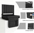 CHIQUERID Portable Stadium Seat with Back Support, Folding Bleacher Chair with Cushion, Cup Holders, Storage Pockets