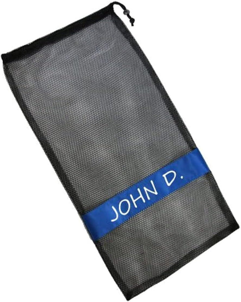 Scuba Choice Drawstring Mesh Bag for Scuba Diving and Snorkeling, 25" x 13", Black