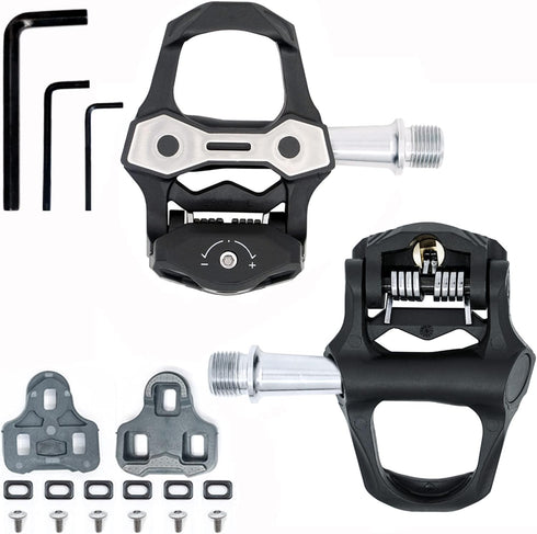 ZERAY Carbon Road Bike Pedals, Clipless Pedals Compatible with Look Keo for Road Cycling