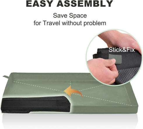 HQ4US 4LEGS 33''x23'' Large Portable Dog Pee Pads Holder for Travel, Puppy Pad Holder Foldable Liner Base Training Pad