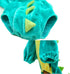 SEIS Dog Dinosaur Suit Halloween Costume, Pet Dino Hoodie for Small and Medium Dogs, Winter Warm Clothing (Green)