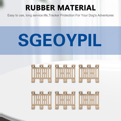 SGEOYPIL Rubber Attachment Clips for Pet Location Trackers Compatible with Tracti XL GPS Tracker & Health Monitoring