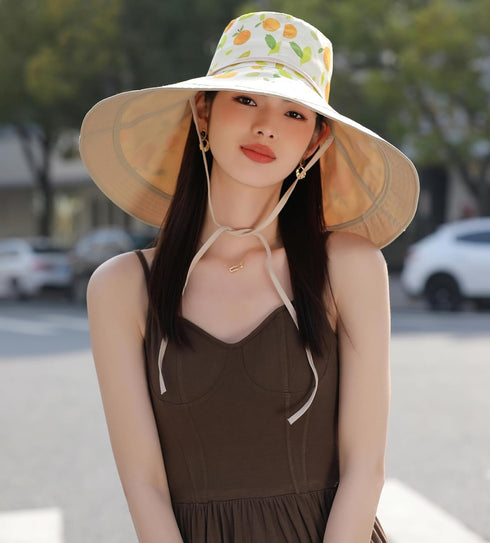 Wide Brim Sun Hat for Women, Summer Beach Bucket Fishing Hat, Packable UV Protection for Travel