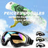 Peicees Pack of 4 Ski Goggles for Women Men Kids, Snow Sports Motorcycle Snowboard Goggles