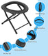 15 Portable Camping Toilet for Adults, Porta Potty for Camping with Removable Plastic Ring and Disposable Toilet Bags