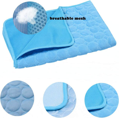 Love Dream Pet Cooling Mat for Dogs, Self Cooling Pad, Foldable and Washable Summer Cool Mat for Pets