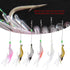 6Pcs Alomejor Soft Silicone Artificial Shrimp Lure Bait, Lifelike Fishing Tackle with Hook for Trout Perch Salmon, High