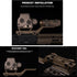 Tactical T1 Hydra Mount Metal Bracket Adapter for Airsoft Paintball Hunting, 20mm Guide Rail