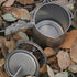 Lixada Titanium Pot 750ml Camping Coffee Cup Mug, French Press Pot with Folding Titanium Spoon