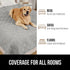 Gorilla Grip 100% Waterproof Dog Blanket, Tear Resistant Washable Couch Protector Cover for Small Dogs, 40x50 Light Gray