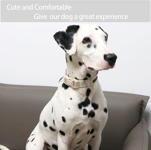 ARING PET Cotton Dog Collar, Soft Lightweight Comfortable for Small Dogs, Quick Release Buckle for Small Medium Large